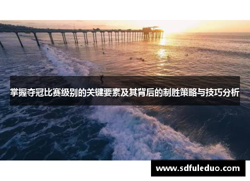 掌握夺冠比赛级别的关键要素及其背后的制胜策略与技巧分析
