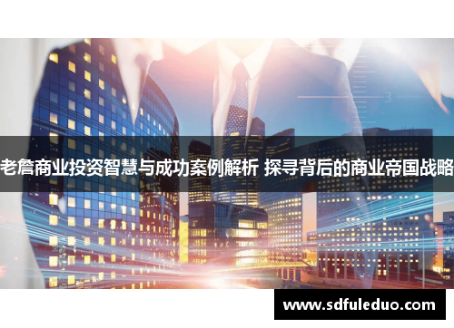 老詹商业投资智慧与成功案例解析 探寻背后的商业帝国战略